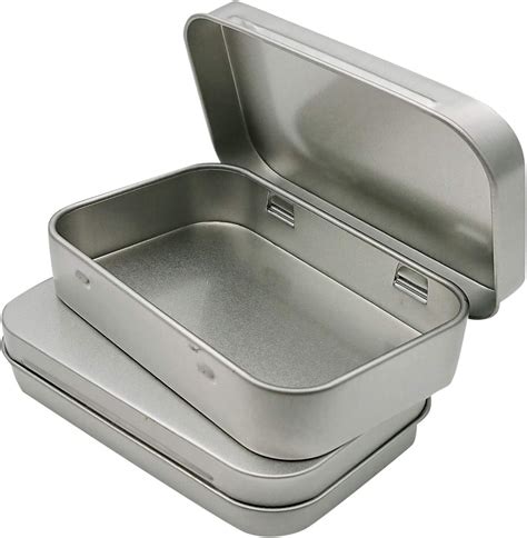 small metal box company|small metal container with lid.